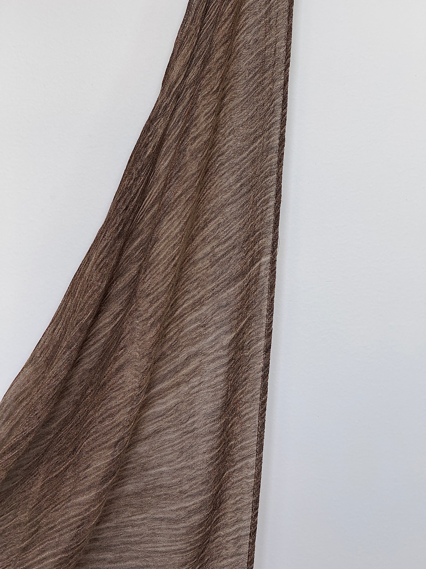 Textured Rayon Hijab Deep Mocha