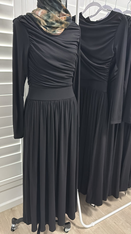 Rianne Ruching Dress Black