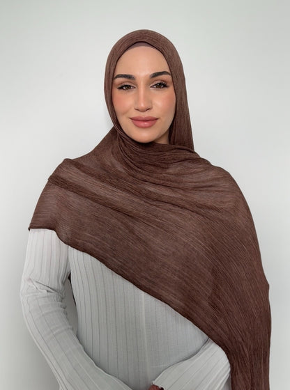 Textured Rayon Hijab Truffle