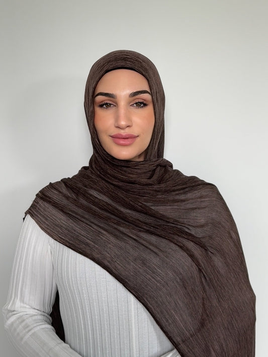 Brownie Textured Hijab