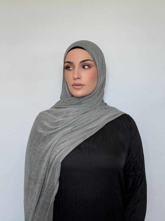 Textured Rayon Hijab Stone