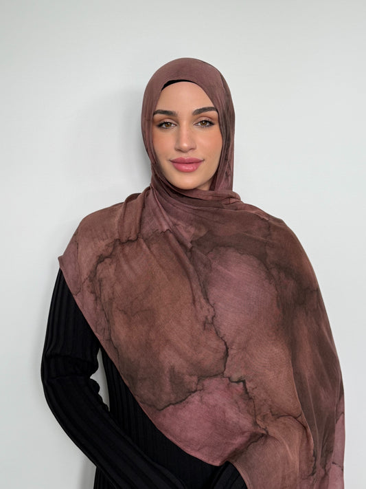 Watercolour Printed Modal Hijab
