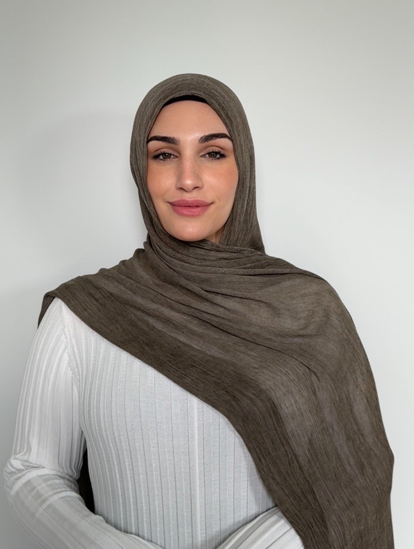 Latte Textured Hijab