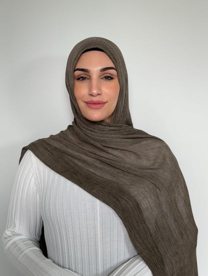 Latte Textured Hijab