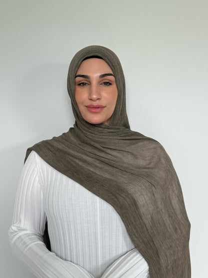 Latte Textured Hijab