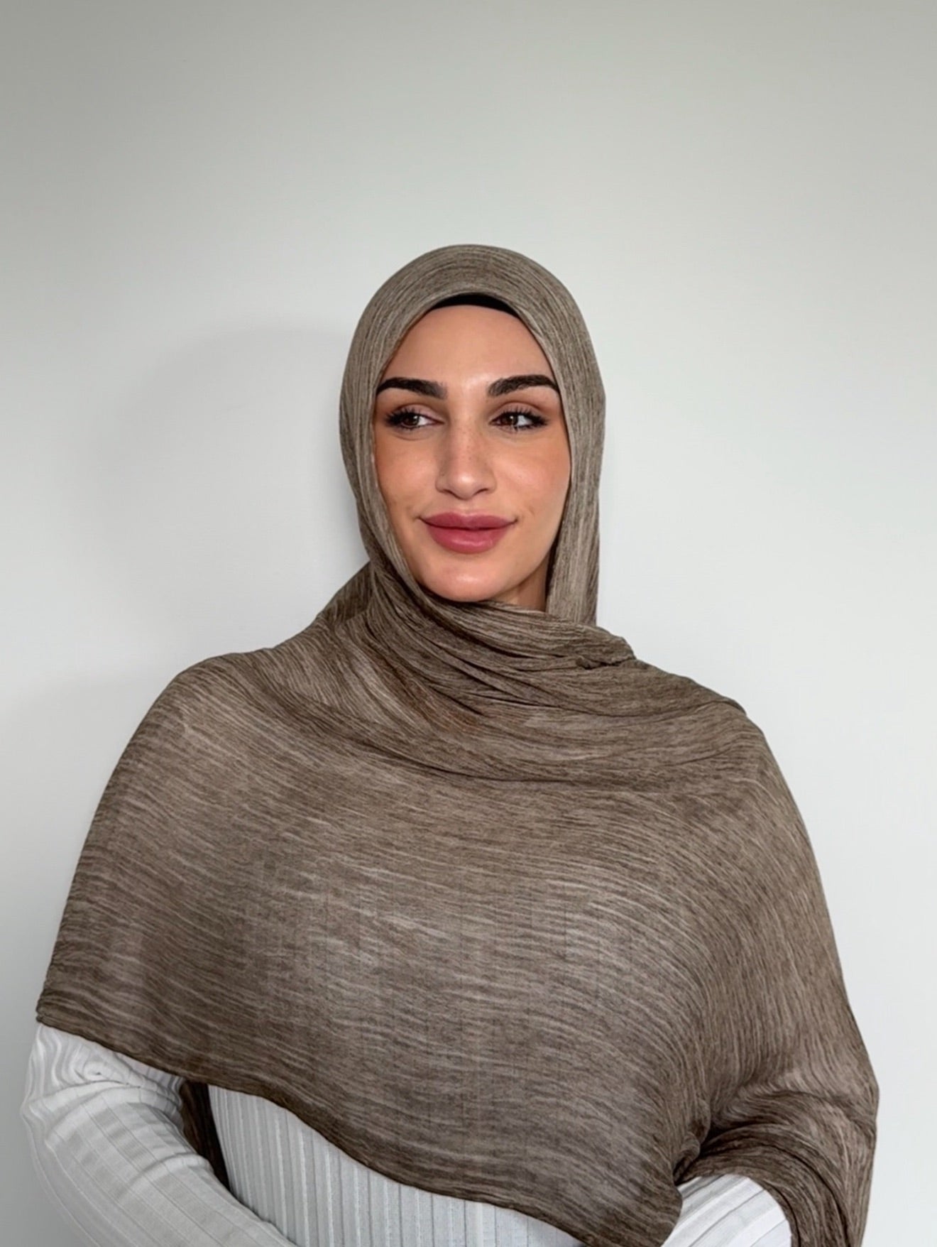 Textured Rayon Hijab Nude