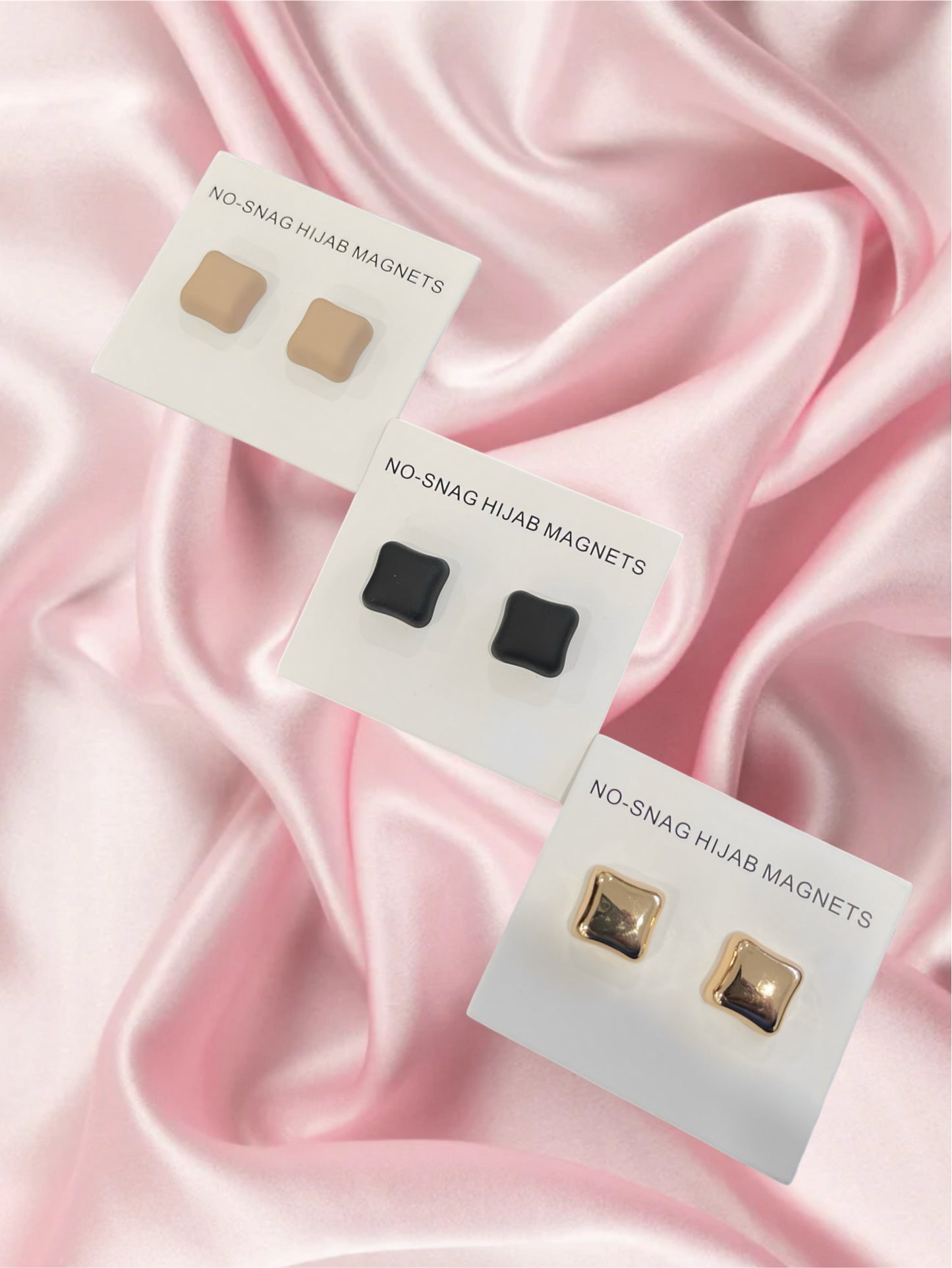 Square Shape Non-Snag Hijab Magnets